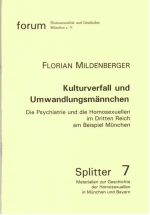 Die "Hauptstadt der Bewegung" war schon vor 1933 ein Hort der Gegenaufklärung und braunen Gedankenguts. Mit dem Verweis auf wissenschaftliche Forschungen entwickelten Universitätsprofessoren, Gefängnisärzte und Rassehygieniker Programme zur Züchtung einer "arischen Rasse". Gedeckt von Politik, Gesellschaft und Kirche wurden Vernichtungsphantasien vor 1933 zu Papier gebracht und danach in die Tat umgesetzt - Homosexuelle waren beliebte Forschungs- und Experimentierobjekte. Nicht wenige Forscher im Dritten Reich wandten sich der Erforschung der Homosexuellen zu - die Theorien und Ansätze, auf die sie sich stützten oder an denen sie sich rieben, wurden in München entworfen.