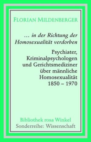 Seit der Mitte des 19. Jahrhunderts entwickelten Mediziner in Deutschland, Österreich und der Schweiz zahlreiche Theorien über Wesen und Entstehung der Homosexualität sowie über Notwendigkeit und Art einer Heilung. Sie schwangen sich auf zu Richtern über Leben und Tod. Hypnose oder Kastration, Elektroschocks oder Zwangsverheiratung sollten Heilung bringen. Das Buch zeichnet die wissenschaftliche Diskussion zwischen 1852 und 1970 nach. Neben bekannten Namen wie Richard von Krafft-Ebing, Magnus Hirschfeld und Ernst Kretschmer stehen andere wie Theobald Lang, deren Einfluss nicht weniger nachhaltig war. Das Bild von "Verführern" und "Verführten" bestimmte schon vor 1933 die Diskussion und wurde ohne Unterbrechung nach 1945 fortgeführt - bis zur Liberalisierung des Strafrechts 1969 und 1973.