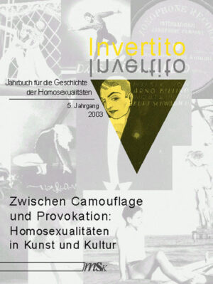 Jahrbuch Invertito, 5. Jahrgang 2003. Im 5. Jahrgang von Invertito stehen prominente und unbekannte homosexuelle KünstlerInnen des 20. Jahrhunderts aus verschiedenen Sparten von Musik über Dichtung bis zum Tanz im Mittelpunkt: Wie offen homosexuell lebten die KünstlerInnen, wie deutlich wird Homosexualität in den Kunstwerken angesprochen? Wie reagierten das Publikum und der Kulturbetrieb auf die Werke und ihre SchöpferInnen? Aus dem Inhalt alf Jörg Raber: Am Sonntag will mein Süßer mit mir segeln gehn. - Homosexualität auf Schallplatte (1900-1936) Klaus Sator: Tanz und Homosexualität - Sexuelle Identitäten auf und hinter der Bühne Heike Schader / Christine Regn: Im Dienste der Sache - Kunstproduktion für und in Zeitschriften homosexueller Frauen von 1925-1980 Niko Ewers: Verlangen nach Nähe mit Fernweh. Willi Krämer (1930-1990): Ein schwules Leben als Arbeiter und Dichter