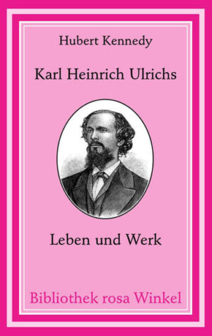 Karl Heinrich Ulrichs (1825-1895) war der erste, der eine Theorie der Homosexualität (Uranismus) entwickelte und in seinen Forschungen über das Räthsel der mannmännlichen Liebe vertrat. Er nahm als "erster Schwuler der Weltgeschichte" (V. Sigusch) viel von dem vorweg, was die spätere Emanzipationsbewegung der Homosexuellen ausmachen sollte. Hubert Kennedy hat mit seiner auf Deutsch erstmals 1990 erschienenen Biografie Karl Heinrich Ulrichs dem historischen Bewußtsein zurückgegeben. Die vorliegende Neuauflage ist nicht nur durchgehend überarbeitet, sondern berücksichtigt zahlreiche neue Erkenntnisse und Zeugnisse.