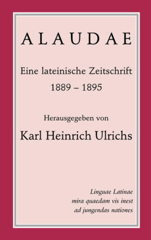 Mit der von Mai 1889 bis zu seinem Tode 1895 erscheinenden Zeitschrift Alaudae ("Lerchen") warb Karl Heinrich Ulrichs für Latein als internationale Sprache. Leser fand die Zeitschrift in der ganzen Welt: in Ägypten und Amerika ebenso wie in Rumänien und Russland. Als Anhang ist die kleine Gedichtsammlung "Cupressi" /"Cypressenzweige" auf König Ludwigs Grab (1887) begegeben. Wilfried Stroh, Professor in München und wie Ulrichs ein Freund des "lebendigen Latein", stellt die Zeitschrift vor, die zu ihrer Zeit ohne Vorbild war und durch eine staunenswerte Vielfalt der Themen erfreute: Bildendes und Literarisches, archäologisch-epigraphische Spaziergänge und philologische Betrachtungen, Nachrichten aus der "lateinischen Welt" und immer wieder eine Prise "höherer Blödsinn".