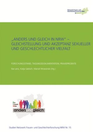 Menschen, die lesbisch, schwul, bisexuell, transgender, transsexuell oder intersexuell (LSBTTI) leben, stoßen vielfach auf Vorbehalte oder Ablehnung. Der gesellschaftliche Status von trans*- oder inter*-Lebensentwürfen ist darüber hinaus bisher kaum erforscht. Die Dokumentation fasst den Forschungsstand zu Lebenslagen von Menschen mit LSBTTI-Hintergrund zusammen und stellt die Ergebnisse der interdisziplinären Fachtagung anders und gleich in NRW - Gleichstellung und Akzeptanz sexueller und geschlechtlicher Vielfalt vor.