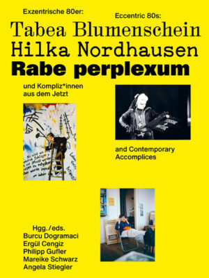 Tabea Blumenschein (1952-2020), Hilka Nordhausen (1949-1993) und Rabe perplexum (1956-1996) waren exzentrische Künstler*innen der achtziger Jahre - sie agierten abweichend von Normen und außerhalb des Zentrums im subkulturellen Milieu. Sie arbeiteten in freundschaftlichen Konstellationen in den Städten Berlin, Hamburg und München. Blumenschein, Nordhausen und perplexum repräsentierten damals nicht-anerkannte Geschlechts- und Identitätsbilder und lebten sexuelle Orientierungen nonkonform. Die künstlerische Arbeit der Exzentrischen formulierte sich in Performances, Lesungen, Filmen, Konzerten oder Wandmalereien - kollaborativ und oftmals flüchtig. Erstmals werden sie nun in einem Buch zusammengebracht und kontextuell besprochen. Ihr Leben und Werk werden von den zeitgenössischen Künstler*innen Ergül Cengiz (*1975) (3 Hamburger Frauen), Philipp Gufler (*1989) und Angela Stiegler (*1987) in Bild-Text-Strecken aktiviert. Kunsttheoretische und philosophische Texte sowie Stimmen von Zeitzeug*innen vermitteln Einblicke in die diversen Szenen der Achtziger und reflektieren sie für das Jetzt. Das Buch Exzentrische 80er erscheint anlässlich einer gleichnamigen Ausstellung in München, Berlin und Hamburg.