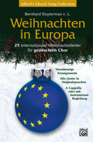 Diese Sammlung enthält 25 vierstimmige Arrangements (SATB) von Weihnachtsliedern aus angrenzenden und entfernteren Kulturregionen Europas, jedes Lied in seiner Originalsprache entweder als A cappella-Bearbeitung oder mit Instrumental-Begleitung (Piano und/oder Ensemble). Sie ist besonders geeignet für Chöre und Instrumental-Ensembles an allgemein bildenden Schulen sowie für Laienchöre und -ensembles.