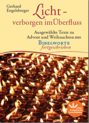 Ein wunderbares Geschenkbuch zu Advent und Weihnachten mit Gedanken, die in die Tiefe gehen. Die bereichernden Worte von Gerhard Engelsberger werden hier erstmals thematisch zusammengefasst. So fokussiert werden sie zu kleinen Schätzen für viele Anlässe. Jedes Jahr wird diese Reihe um die schönsten Texte zu neuen Themen aus den Bibelworten fortgeschrieben erweitert werden.