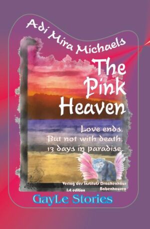 Trilogy of eternity: Love ends. But not with death. 13 days in paradise. This novel has appeared in 2 versions: "Pink Heaven" is the adult version. Aydin and Chiron - a couple as it cannot be more unequal. Aydin, the slender German-Turk, student of photography and Chiron, a four-edged, angular nurse. They meet for the first time where you meet, if one is nurse in a hospital. Aydin was severely beaten up and hurt, transferred to the clinic, and Chiron was assigned to him as his nurse. Quickly develops a friendship, growing to love by the time. Not in a sexual way - with that many tubes and injuries, Aydin could do nothing - but from the heart. They soon move together and experience some cheerful, peaceful years in a northern German city. The perpetrators who had done this to Aydin were quickly identified, arrested and sentenced. In prison, they had been "liked" like other fresh meat too... Their hate and grudge grows - but grudge on Aydin, not on themselves. After prison the hate changes again into violence, this time Aydin does not survive. After six months in agrypnocoma the machines are switched off. Chiron is not only desperate, he himself is 'dead'. Working only mechanically, one evening he received an 'order' from their common Dutch friends to travel to them without delay, to take a break. He follows the command and his life gets a new twist. The medium Margaret from Amsterdam represents for him a connection to the other side of life. (Attention: it's not a drug story!) An exciting, erotic love story of two men and their friends taking very unusual twists. It would be wrong not to describe this novel by Adi Mira Michaels as at least esoteric. In spite of everything, none of the protagonists or even the author floats above the ground, it remains grounded and also offers on the other side, in paradise, more than just flat humor. RATING: Absolutely readable!