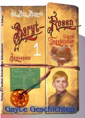 DIESES BUCH IST ALS PRINT UND ALS EBOOK ERSCHIENEN! West-Schottland, die südlichen Highlands. Die kleine Insel Arran in der Grafschaft Ayrshire ist 32km lang, 16km breit, es gibt mehr Schafe als Menschen, und doch ist sie nicht unbewohnt. Die Nachwirkungen des 1863 verstorbenen elften Earls of Arran, William Alexander Anthony Dùghlas-Hamilton, Herr-scher unter anderem dieser Insel, zugleich auch elfter Duke of Hamilton und achter Duke of Brandon, der die Insel als sein Jagdrevier (und sonst nichts) nutzte, sind bereits überwunden, als Colborn Havelock Charles Huggins am 1. Mai 1890 dort geboren wird. Sein Name klingt fast schon herrschaftlich, ist es allerdings nicht. Col, wie er sich rufen lässt, ist zweiter Sohn von (erst mal) vier Geschwistern einer gut situierten Familie mit drei Ästen im Stammbaum. Mit einer Whiskybrennerei (seiner Familie), einer Schaffarm und dem Besitzer der Barytmine, für die diese Insel eigentlich bekannt ist. Im Alter von 11 Jahren beginnt der überaus neugierige Knabe, die Verhältnisse seiner Familien in einem Stammbaum aufzuzeichnen, und findet dabei mehr Fragen als Antworten - Fragen, die ihm auch seiner Mutter nicht beantworten kann oder eher nicht will. Sie sind oft sehr  persönlich. Ebenfalls in diesem Alter beschließt Colborn, sein Leben zu dokumentieren, sein erstes Tagebuch zu schreiben, das erste von sehr vielen Bänden, denn nicht nur seine kindliche Neugierde wächst ständig, auch sein restliches Leben wird mehr als interessant und abwechslungsreich. Diese Tagebücher, natürlich handgeschrieben, hat sich Colborn senior im Alter von rund 50 Jahren vorgenommen und sie, soweit sie noch lesbar waren, per Schreibmaschine sauber übertragen, sicherlich nicht für seine Enkel, die er nie haben wird, sondern für?  So ganz klar wird dies auch Adi Mira Michaels nicht, dem diese Tagebücher zugespielt werden. Er hat lange mit sich gerungen, ob es sich rentiert, die umfangreiche Vorlagen in einen Roman zu verwandeln, so lange, dass er sogar eine mehrjährige Pause im Schreiben einlegte, bevor er 2020 damit erneut anfing diesen Roman zu schreiben: Barytrosen -- denn dieses Baryt bildet in bestimmter kristalliner Form wunderschöne Rosen aus. -------------- Band 1: Adoleszenz Geboren 1890, wächst Colborn auf der Isle of Arran im Westen Schottlands in einer gut situierten Familie auf. Sein Familienzweig besitzt eine Whiskybrennerei, ein anderer eine Schaffarm mit eigener Metzgerei und ein dritter die bekannte Barytmine der Insel, in der das Mineral zum Aufhellen von Papier abgebaut wurde. Der Vater von Colborn und seinen Geschwistern stirbt einen standesgemäßen Tod, er ertrinkt in einem Maischebottich der Brennerei. Trotzdem oder gerade deswegen wächst Col fröhlich und vor allem ungeheuer neugierig heran, die Insel ist ihm bald zu klein, er will raus in die Welt. Er fühlt auch, dass er an Mädchen kein Interesse hat, ist bald mit dem Apothekerssohn Kenneth fest zusammen. Gemeinsam erkennen sie, dass einige der Cousins ebenfalls gay sind. Man(n) könnte miteinander gut leben, wenn die Insel nicht so begrenzt wäre. Col will die Welt sehen, vor allem Italien, das Geburtsland seiner Tante.