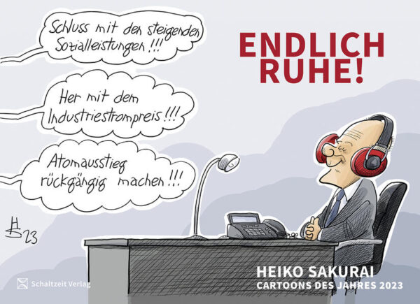 Die besten Cartoons von Heiko Sakurai fassen das Jahr 2023 satirisch zusammen. Meisterhaft tiefsinnig und traumhaft komisch!