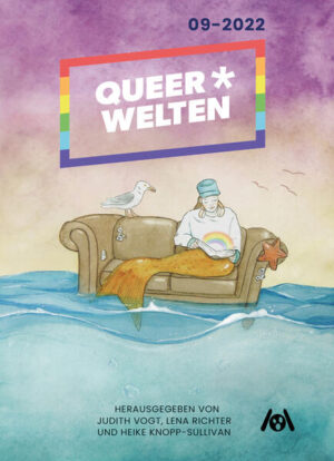 Queer*Welten ist ein halbjährlich erscheinendes queerfeministisches Science-Fiction- und Fantasy-Zine, das sich zum Ziel gesetzt hat, Kurzgeschichten, Gedichte, Illustrationen und Essaybeiträge zu veröffentlichen, die marginalisierte Erfahrungen und die Geschichten Marginalisierter in einem phantastischen Rahmen sichtbar machen. Außerdem beinhaltet es einen Queertalsbericht mit Rezensionen, Lesetipps, Veranstaltungshinweisen und mehr. In dieser Ausgabe: Auf See geblieben von Kaj Iden (Kurzgeschichte) toxArt von June Is (Kurzgeschichte) Vom Kinderkriegen von Gerit Virginia Ariel Gerlach (Kurzgeschichte) Schwache Anziehung von Helen Faust (Kurzgeschichte) Rayasii: Die Legende von Raya von Jeannie Marschall (Kurzgeschichte) Von Mythpunk bis amazofuturismo: Warum Mikrogenres und Movements die Phantastik facettenreicher machen von Alessandra Reß (Essay) 12 Mini-Fiction Texte zum Thema Queer Merfolk in 9 Sätzen Autor*innen der 9-Satz-Texte: Jonathan Krupitza, Jeannie Marschall, Frank Reiss, kvmw, Anna Zabini, Laura May Strange, Liane Raposa, Emma Hogner, T. B. Persson, Lünn, Chris Balz, Jassi Etter Der Queertalsbericht 02/2022