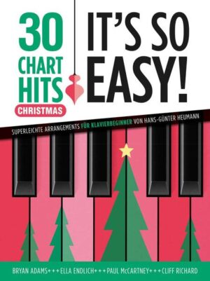 Dieser Spielband aus der beliebten Reihe It's So Easy! von Hans-Günter Heumann enthält 30 Christmas-Hits und ist speziell für den Anfangsklavierunterricht konzipiert. Deshalb werden hier komplizierte Rhythmen und Akkorde strikt vermieden. Der Klavierspieler wird sehr schnell in der Lage sein, diese Songs ohne Mühe zu spielen. Alle Spielstücke sind pädagogisch durchdacht und mit Tempoangaben, Fingersätzen, Dynamik, Akkordsymbolen sowie dem Text versehen. Ein unkompliziertes Spielvergnügen für Unterricht, Vorspiel und Freizeit!