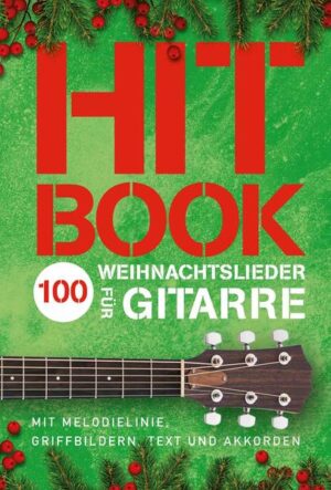 Die Sammlung beinhaltet 100 der bekanntesten Weihnachtslieder aus den Genres Traditional, Pop und Rock. Alle Lieder im Hitbook Weihnachtslieder für Gitarre sind arrangiert als Melodie mit Text und Akkordsymbolen. Zusätzlich gibt es alle Akkorde als Griffbilder für jeden Song - so können sich auch Anfänger die Akkorde erarbeiten und die Songs leicht lernen. Einige der beliebtesten Weihnachts-Popsongs wie Last Christmas (Wham!), Happy Xmas (John Lennon), All I Want For Christmas Is You (Mariah Carey), Mary’s Boy Child (Boney M.) sind genauso dabei wie traditionelle und internationale Weihnachtslieder. Wie gewohnt kommt auch dieser Band mit Spiralbindung.