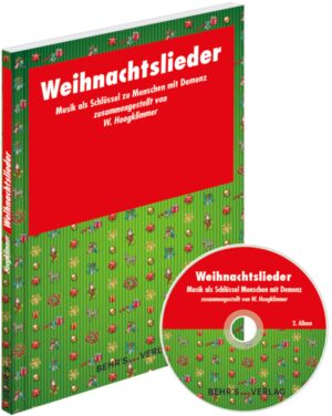 Folgende 28 Titel sind auf der CD "Weihnachtslieder Musik als Schlüssel zu Menschen mit Demenz" enthalten: Laßt uns froh und munter sein Schneeflöckchen, Weißröckchen In Mutters Stübele Alle Jahre wieder Ihr Kinderlein kommet Morgen, Kinder, wird?s was geben Leise rieselt der Schnee Lieb Nachtigall, wach auf Als ich bei meinen Schafen wacht Macht hoch die Tür Tochter Zion, freue Dich! Es ist ein Ros entsprungen Herbei, o ihr Gläubigen O Tannenbaum, o Tannenbaum Auf dem Berge, da wehet der Wind Joseph, lieber Joseph mein Was soll das bedeuten Es kommt ein Schiff geladen Kling, Glöckchen, klingelingeling Süßer die Glöcken nie klingen Am Weihnachtsbaum die Lichter brennen Christkindelein, Christkindelein Still, still, still, weil?s Kindlein schlafen will Stille Nacht, heilige Nacht Ich steh an deiner Krippe hier Maria durch ein? Dornwald ging O du fröhliche Fröhliche Weihnacht überall