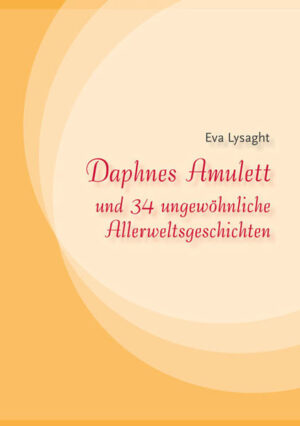 Daphnes Amulett bringt ihr Glück, doch als sie es ihrem Mann auf dessen Sarg wirft, nimmt das Schicksal seinen Lauf … Bella, ein kleines Nashorn, verliebt sich unsterblich in einen Elefanten, der sie jedoch nicht beachtet. Die Giraffe Mikado erzählt ihr von einem Liebespulver … Das chinesische Mädchen Mei Li soll verheiratet werden. Sie sieht ihren Zukünftigen und wendet sich in ihrer Not an ihre Ahnen … Diese und weitere Kurzgeschichten entführen die Leser in eine Welt voller Zauber und Lebensweisheiten, in der sich Fantasie, Parabeln und Gleichnisse aus nahen und fernen Ländern vermischen und so in die tiefsten Tiefen der Herzen gelangen.