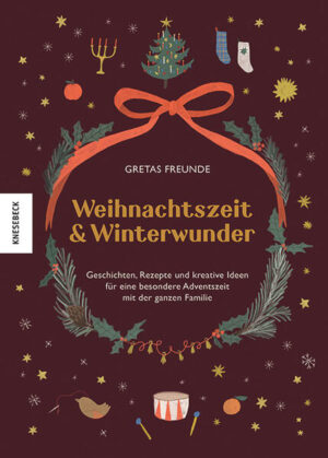 Das Ideenbuch für die Adventszeit begleitet die ganze Familie durch die besinnlichste Zeit des Jahres Der Duft nach Plätzchen zieht durchs Haus, Schneeflocken tanzen vor den Fenstern und das erste Türchen darf geöffnet werden: Die märchenhaftesten Wochen des Jahres brechen an! Um die Vorweihnachtszeit wunderbar heimelig und kreativ zu gestalten, laden Gretas Freunde mit 24 Adventsabenteuern zum Backen und Basteln, zum Kleben und Kleckern, zum Funkeln und Freuen und natürlich zum Lesen und Lauschen ein. Liebevolle Illustrationen und stimmungsvolle Fotos versetzten garantiert jede:n in festliche Weihnachtsstimmung. Mit diesem Hausbuch für winterliche Familienprojekte aller Art vergeht die schönste Zeit des Wartens mit Sicherheit wie im Flug! Weihnachtliche Rezepte, kreative Basteltipps und kuschelige Adventsgeschichten zum gemeinsamen Lesen In der Weihnachtszeit schimmert für ein paar Wochen alles ein klein wenig heller. Noch glitzernder wird es, wenn Zuhause gewerkelt, dekoriert und gebacken wird. Neben weihnachtlichen Dekorationsideen für Adventskränze, Fenstersterne und Knotengirlanden, dürfen Basteltipps für schöne Weihnachtspostkarten und Quilt-Stern-Anleitungen nicht fehlen. Der himmlische Duft der dampfenden Fest-Foccacia erfüllt die Räume und die Keksboxen werden mit Sternflocken und Daumenplätzchen gefüllt. Die im Buch vorgestellten 24 Kreativprojekte für die ganze Familie versetzen jedes Zuhause in festliche Vorfreude. Abgerundet wird das Hausbuch zur Weihnachtszeit mit zauberhaften Wintergeschichten fürs gemeinsame Lesen. Mit diesem Ideenbuch für die Vorweihnachtszeit ist eine gemütliche und besinnliche Adventszeit für die ganze Familie garantiert. Das ideale Geschenk für alle, denen es im Advent nicht funkelnd und kuschelig genug zugehen kann.