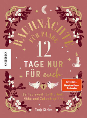 Der bestärkende Begleiter für Paare für die Zeit zwischen den Jahren Um die Rauhnächte ranken sich seit jeher Legenden, Mythen und magische Geschichten. Es ist eine Zeit des Innehaltens, der Reflexion, Altes soll losgelassen und Neues begrüßt werden - die perfekte Zeit also, um sie gemeinsam als Paar zu nutzen! Der kompakte Guide ist ideal für alle, die zusammen mit dem Partner oder der Partnerin die Rauhnächte für sich entdecken und sich Klarheit über ihre Bedürfnisse, Wünsche und Zukunftspläne verschaffen wollen. Der Clou dabei: Die gemeinsamen 15-Minuten-Rituale lassen sich ideal in den Alltag integrieren. Ein zauberhafter Begleiter, um den Austausch untereinander zu intensivieren, gemeinsam Bilanz zu ziehen und die Weichen für eine kraftvolle und erfolgreiche Zukunft zu stellen! Durch die Rituale der Rauhnächte das vergangene Jahr als Paar betrachten und das neue Jahr gestalten Kurz, kompakt und trotzdem einfühlsam und mit Tiefgang leitet Bestsellerautorin Tanja Köhler durch alle zwölf Tage und Themenbereiche der Rauhnächte. Jede Rauhnacht steht unter einem bestimmten Motto und beginnt mit einer inspirierenden Geschichte. Passend zum Tagesmotto ist das Rauhnachtsritual gestaltet, aber auch weitere Ideen des gemeinsamen Innehaltens und Klarheit-Schaffens werden vorgestellt. Außerdem ermöglichen Übungen und Gespräche mit dem Partner oder der Partnerin, einen Blick zurückzuwerfen sowie Klarheit, Kraft und Inspiration für das kommende Jahr zu erlangen. Die Reflexionsfragen und Übungen bewirken aber nicht nur eine intensive Zeit zu zweit, sondern berücksichtigen auch individuelle Wünsche und Bedürfnisse. Ein kleiner, aber wirksamer Guide, der zeigt, wie Paare die mystische Zeit zwischen den Jahren für gemeinsame Rituale, Übungen und Gespräche zum Innehalten und Reflektieren nutzen und gestärkt ins neue Jahr starten können.