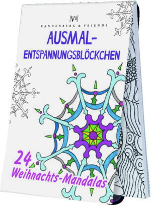 Besinnliche Ausmalmandalas zur Adventszeit.