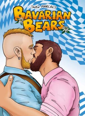 "Right in time for Oktobearfest! Comic illustrator Swen Marcel shows us the sexy world of Bavarian Bears. These men look good in and out their lederhosen. The sexy and often funny but always beautifully drawn guys know how to party-and they show it. Dozens of lovingly illustrated panels show Bavaria, the land of the bears, from its erotic side."