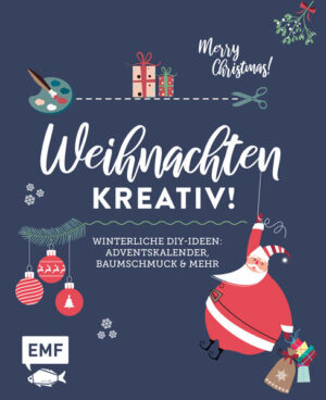 Es weihnachtet sehr Winterzeit ist Kreativzeit! Wenn die ersten Eisblumen am Fenster erscheinen und die Christkindlmärkte öffnen, wird es Zeit, das Zuhause weihnachtlich zu dekorieren. Von Baumschmuck über Fensterdekoration, von Adventskranz und -kalender bis zu Geschenkanhängern und ausgefallenen Verpackungsideen - in „Weihnachten kreativ!“ ist für jeden Geschmack etwas dabei. Die 19 Basteleien zur Dekoration, als Geschenkidee und für den schön gedeckten Tisch sind alle schnell umsetzbar. Mit unterschiedlichen Materialien wie Papier, Holz, Wolle und Stoff entstehen so Schritt für Schritt winterliche Ideen. Tolle Trendfarben und -materialien, Ideen für Schnellbastler und DIY-Könner - mit diesen Dekolieblingen freut sich der Weihnachtsmann auf seinen Besuch!