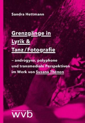 Susana Thénon (1935-1991, Buenos Aires) war Lyrikerin und Fotografin. Sie bezeichnete diese beiden Medien als ihre Zwillingsleidenschaften. Als androgyne Grenzgängerin bewegte sie sich auf den Rändern der Sprache zur Bilderwelt und zurück. Die Strahlkraft ihres Schaffens nährt eine Wandelbarkeit. Eine Sehnsucht, die Radikalität in sich trägt und ein feministisches Denken, dessen Vielschichtigkeit Resonanzräume erzeugt, die weiterhin aktuell bleiben. Als queer-feministische Pionierin schuf sie eine Poetik in Bewegung: Humorvoll und träumerisch ihre poetische Stimme. Eindrücklich die während der Militärdiktatur Argentiniens entstandenen und ausgestellten subtilen Fotogedichte. Eindrucksvoll ihr eingreifendes Fotografieren sowie die Tanzfotografien der Ausdruckstänzerin Iris Scaccheri, welche verstärkt ein lesbisches Begehren offenlegen. Erstmals wird ihr verkanntes Werk - ihre Fotogedichte, Tanz/Fotografien und Lyrik - diskutiert und im theoretischen Horizont von androgynen, polyphonen und transmedialen Perspektiven in Augenschein genommen.