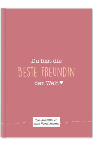 Dieses Buch bietet dir die Gelegenheit, deiner besten Freundin auf besondere Weise zu danken. Jede Seite ist liebevoll gestaltet und berücksichtigt die wichtigsten Stationen und Momente im Leben von dir und deiner Freundin. Das Buch bietet ausreichend Platz, um in alten Zeiten zu schwelgen und prägende Erlebnisse festzuhalten. Ob Details rund um euer Kennenlernen, Erinnerungen an bedeutsame Geschehnisse, hilfreiche Tipps oder typische Sprüche - es ist an alles gedacht. Mit Momentaufnahmen, Fotos und Zeichnungen lässt sich dieses Buch noch persönlicher gestalten. Das Ausfüllbuch ist das perfekte Geschenk für deinen beste Freundin, egal ob zum Geburtstag, zu Weihnachten oder einfach so.