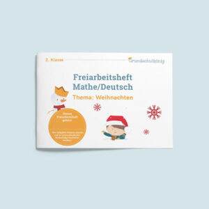 Welche Aufgaben findet Ihr im Heft "Weihnachten" für die 2. Klasse? Unser Freiarbeitsheft zum Thema "Weihnachten" enthält Aufgaben für Mathe und Deutsch zu den Themen: Addition und Subtraktion Rechtschreibung: Dehnungs-h Sachaufgaben Rechendreiecke Rätsel Rechtschreibung: Gr0ß- oder Kleinschreibung Größer, kleiner, gleich? Mehrzahl / Einzahl Satzbau Suchsel Uhrzeit Malen ABC-Übungen Präpositionen Kettenaufgaben Was enthält das Freiarbeitsheft für die 2. Klasse? 20-seitiges DIN-A5-Freiarbeitsheft in gedruckter Form Zusendung erfolgt per Post Lösungen ausgedruckt beiliegend beim Heft in Deutschland gedruckt &gt