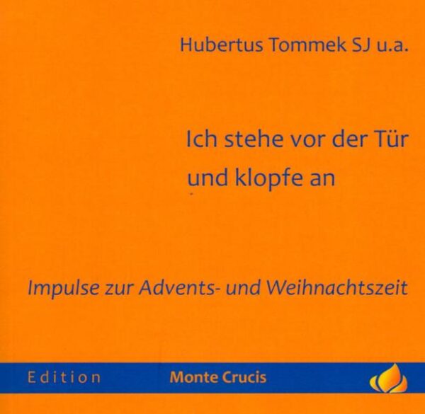 Impulse und Meditationsanregungen zur Advents- und Weihnachtszeit. Dem Buch liegt eine CD bei mit 5 geistlichen Liedern, die von Pater Tommek komponiert oder ins Deutsche übertragen wurden.