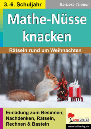 Dieses Arbeitsheft ist speziell für den Einsatz in der Grundschule in den Klassen 3 und 4 sowie in der Sekundarstufe in den Klassen 5 und 6 konzipiert. Die Arbeitsblätter enthalten zahlreiche abwechslungsreiche Rätsel zu verschiedenen mathematischen Grundkompetenzen. Die Kopiervorlagen eignen sich hervorragend für das selbstständige Arbeiten, als Zusatzmaterial oder zum häuslichen Üben. Der Band ist mit Lösungen ausgestattet, die auch zur Selbstkontrolle genutzt werden können. Es werden Rätsel unterschiedlichster Art und Schwierigkeitsgrade angeboten, die alle das Thema Weihnachten behandeln. Dies schafft eine festliche Stimmung, während gleichzeitig mathematische Fähigkeiten geübt werden. Anspruchsvollere Themen wie geometrische Reihen und praktische Aufgaben wie die Konstruktion von Sternen als regelmäßige Figuren oder die Berechnung der Adventssonntags-Daten sind enthalten. Zur Auflockerung gibt es Rätsel mit Gedichten, Texte über St. Martin oder Nikolaus sowie Worträtsel. Diese Mischung aus anspruchsvollen Aufgaben und informativen Texten sorgt für eine abwechslungsreiche und motivierende Lernumgebung. 60 Seiten, mit Lösungen