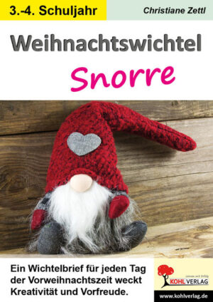 Vor dem Einzug des Wichtels lernen die Kinder die Geschichte der wunderbaren Weihnachtswichtel kennen und basteln gemeinsam ein Wichtellicht. Nach dem Einzug gibt es für jeden Tag in der Vorweihnachtszeit einen Wichtelbrief, welchen die Kinder morgens im Klassenzimmer vorfinden. Zu jedem Brief gibt es Aufgabenblätter. An einigen Stellen können den Kindern kleine Streiche gespielt werden ... Während und auch im Anschluss an die Einheit steht ein Briefkasten zur Verfügung, sodass auch Briefe an Snorre geschrieben werden können. So gelingt es zum einen, die Thematik Weihnachten und Advent zu behandeln und zum anderen, auch das Üben im Deutschunterricht nicht zu vernachlässigen. 52 Seiten