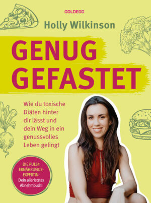 Schluss mit Diäten! Intervallfasten, Abnehm-Shakes, ketogene Ernährung oder Celebrity-Diets - die Diätindustrie boomt. Der Grund: Wir jagen einem unrealistischen Schönheitsideal hinterher - ohne Rücksicht auf unseren eigenen Körper. Was alle modernen Diäten gemeinsam haben? Sie versprechen ein tolles Körpergefühl durch schnelle Abnehmerfolge, bewirken aber oft das Gegenteil. Die Ernährungsexpertin Holly Wilkinson weiß, wie wir den Jo-Jo-Effekt und Heißhungerattacken vermeiden und gesund leben - ganz ohne Fasten! Ihr Ansatz: intuitive Ernährung. Statt Diätfrust fördert sie Achtsamkeit und Selbstliebe für ein erfülltes und selbstbewusstes Leben. Alle Ernährungsformen im Überblick: Mach Schluss mit der toxischen Diätkultur und finde deinen Weg! Schönheit beginnt in dir: Mit dem richtigen Mindset zu mehr Body Positivity und einem Healthy Lifestyle Achtsam leben: Gesunde Ernährung als Teil eines ganzheitlichen Wohlfühlkonzepts Genussvoll gesund: Ein Ratgeber über Ernährung, der mit Diätmythen aufräumt, inkl. Tipps für ein erfülltes Leben ohne Verzicht Special: Gesunde Rezepte von der Puls4-Ernährungsexpertin! Gesundheit und Ernährung: Mit Genuss zu deinem Wohlfühlkörper „Genug gefastet“ entlarvt toxische Ernährungsratgeber und herkömmliche Diäten. Außerdem zeigt das Abnehm-Buch, warum Kalorienzählen und Enthaltsamkeit auf Dauer schaden. Mit einer holistischen, gesunden Ernährung bringen wir Körper und Geist in Einklang und erreichen unser Wohlfühlgewicht - ohne Verzicht, aber mit Genuss! Holly Wilkinsons Botschaft an uns alle: Genug gelitten, um einem verzerrten Ideal zu entsprechen! Was bringt es uns, die schlankeste Leiche auf dem Friedhof zu sein?