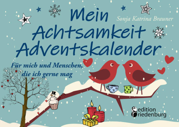 Mein Achtsamkeit Adventskalender ist ein Quell der Ruhe, Entspannung und Selbstfürsorge. Mit achtsamen, liebevollen und resilienzstärkenden Übungen für mich und Menschen, die ich gerne mag, verbringe ich die nächsten 24 Tage in ausgeglichener und ausgleichender Atmosphäre. * Tag 1 * Ich bin das Beste, das ich habe Egal, was um Sie herum passiert, Sie haben immer sich! Finden Sie für sich einen Satz voller Selbstliebe, den Sie täglich bewusst dreimal denken. „Ich bin gesund und glücklich“, „Ich achte mich“ oder „Ich liebe meinen Körper“ sind dafür mögliche Wohlfühl-Sätze. Achten Sie bewusst auf liebevolle Formulierungen. *** Bewerten Sie die Termine der nächsten Tage nach einem 5-Punkte-System: 5 Punkte haben höchste Priorität, 1 Punkt wenig bis keine. Achten Sie auf Ihre Bedürfnisse und denken Sie dabei: „Ich wünsche mir für mich ...“ 5 Punkte sind für sehr wichtige Aktivitäten, die in der Adventszeit keinesfalls fehlen dürfen. Denken Sie dabei zuerst an sich. Sind es der Adventstee am Abend, Weihnachtsmusik oder Geschenke für Ihre Liebsten? 4 Punkte sind für wichtige Termine, die gemacht werden sollten. Eventuell müssen die Kinder auf das Weihnachtsspiel üben oder für die Klasse basteln. 3 Punkte könnten Sie sich für selbst gestaltete Backfeste oder den Besuch von Weihnachtsmärkten überlegen. Es sollte alles Freude machen und Ihre Achtsamkeit im Alltag stärken. Welchen Aktivitäten möchten Sie 2 Punkte geben? Was ist wirklich wichtig für Sie? Vielleicht sind es Weihnachtsfeiern? Achten Sie gut auf Ihre Bedürfnisse. 1 Punkt geben Sie jenen Veranstaltungen und Aktivitäten, die nicht im Vordergrund Ihrer Bedürfnisse stehen, aber dennoch stattfinden. *** Meine Wurzeln-Achtsamkeit Heute begegne ich meinem persönlichen Mammutbaum, der tausende Jahre alt ist und bis zu 95 Meter hoch und 17 Meter breit werden kann. Ich stelle mir vor, wie ich mich mit ihm verbinde und seine Kraft in mir aufnehme. Sehr gerne klettere ich durch sein Geäst und seine Hohlräume und suche bei ihm Schutz und Geborgenheit. Mein Gedanke heute ist: "Ich bin achtsam und ein Teil des Ganzen." *** Ich wünsche mir von Dir - Ich gebe Dir dafür Mit dieser Übung im Advent können Sie Ihre Wünsche und Bedürfnisse äußern, aber auch selbst an Ihr Umfeld schöne und interessante Angebote machen. Was macht Ihrem Gegenüber Freude? Was machen Sie gerne miteinander? Fühlen Sie sich gegenseitig geachtet? Für jeden Tag gibt es ein Beispiel der Kommunikation und Interaktion. Viel Spaß beim Ausprobieren! *** Ich wünsche mir von Dir viel Zeit und ich gebe Dir dafür all meine Aufmerksamkeit. Meine Ideen für unsere gemeinsame Zeit ... *** Freuen Sie sich auf die Begleitung durch „Mein Achtsamkeit Adventskalender“ von Sonja Katrina Brauner. Für noch mehr Resilienz im Alltag gibt es von derselben Autorin: * Geniale Resilienz: Freunde, Freizeit, Freiheit: Die Besten verraten ihr Erfolgsgeheimnis. * Resilienz Wochenplaner - Wurzeln stärken, entwickeln und fördern: Mit 52 übersichtlichen Resilienz-Wochen zum Eintragen persönlicher Ziele Verlag edition riedenburg Salzburg * editionriedenburg.at