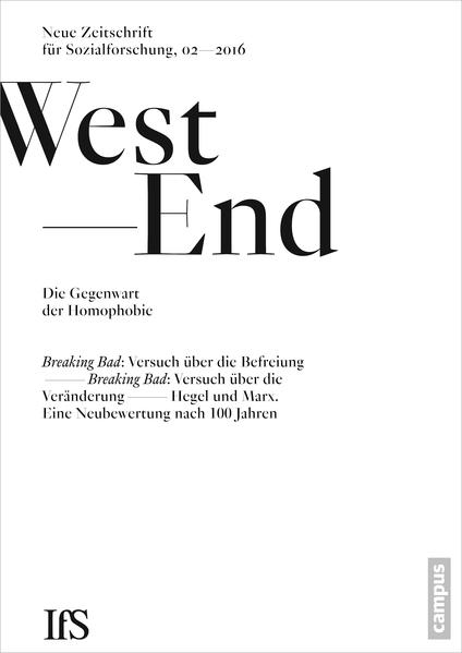 WestEnd 2016/2: Die Gegenwart der Homophobie | Gay Books & News