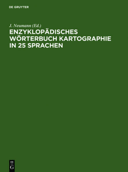 Enzyklopädisches Wörterbuch Kartographie in 25 Sprachen | Gay Books & News