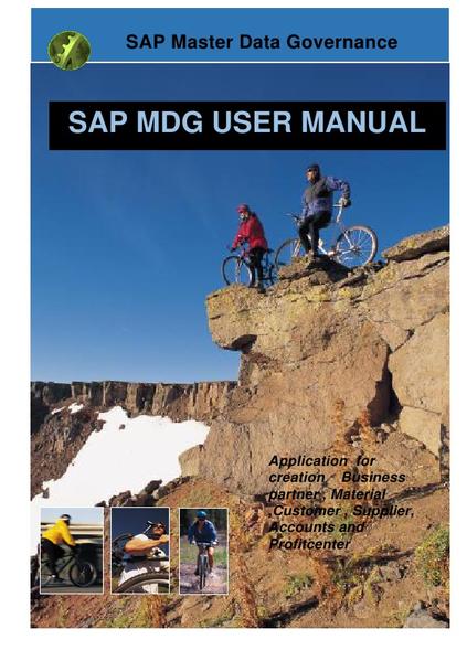 SAP Master Data Governance (MDG) User manual: MDG - Application for creation Business partner , Material ,Customer , Supplier, Accounts, Profitcenter | Gay Books & News