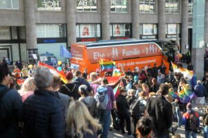 Auch in Deutschland ist die christliche Rechte aktiv und hetzt gegen LGBs. (Foto: Klaus Maresch)